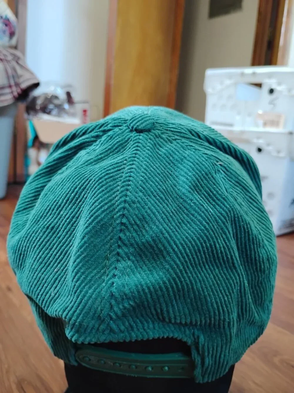 Vintage Alaska Bald Eagle Snap Corduroy Hat Cap